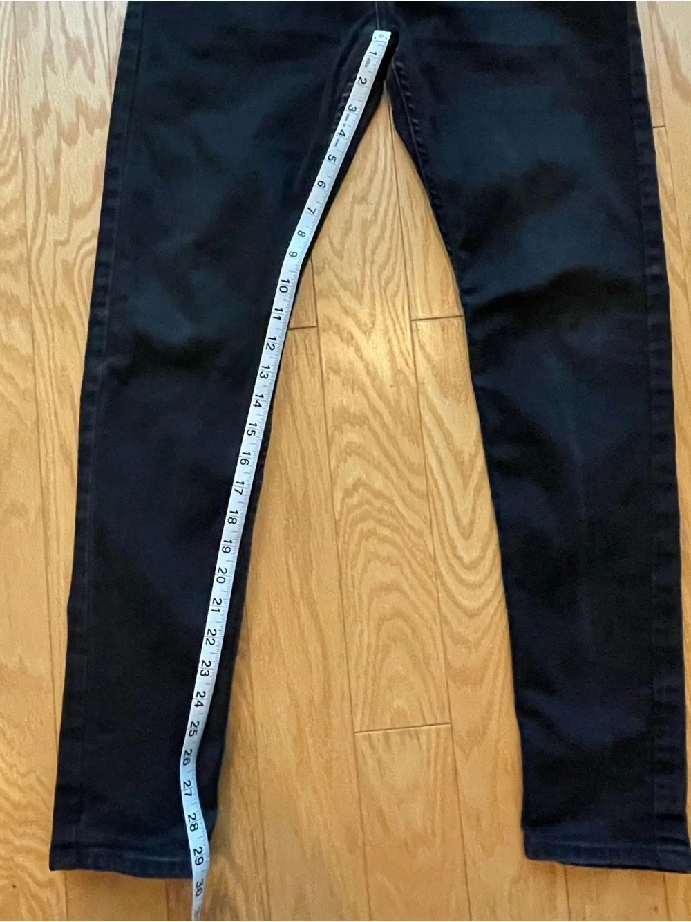 Levi’s 512 Men’s Black Denim Jeans Slim Fit Tapered 30x32